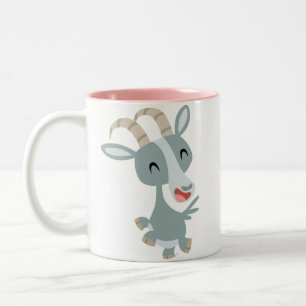 Taza Bicolor Personalizado Cuto Prancing Goat Mug