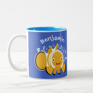 Taza Bicolor Personalizado de anenoma de payaso alegre