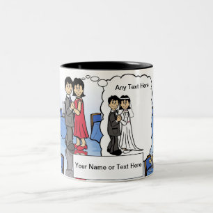 Taza Bicolor Personalizado de aniversario de PrintedPerfection.