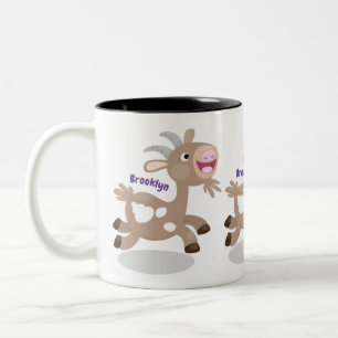 Taza Bicolor Personalizado de cabra alegre