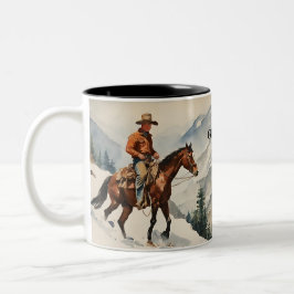 Taza Bicolor Personalizado de Cowboy Occidental