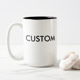 Taza Bicolor Personalizado de dos tonos grande de 15 oz - inter