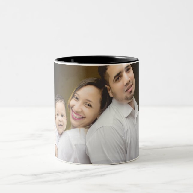Taza Bicolor Personalizado de fotos personalizado Añadir su ima (Centro)