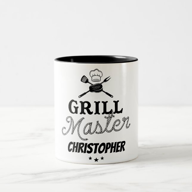Taza Bicolor Personalizado de Grill Master (Centro)