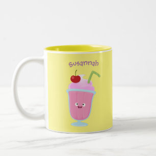 Taza Bicolor Personalizado de helados de fresa de fresa