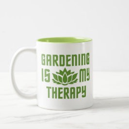 Taza Bicolor Personalizado de jardinería monogramas