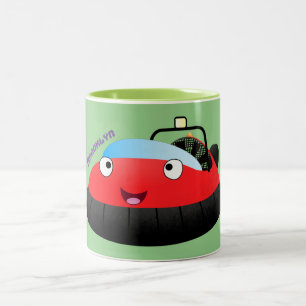 Taza Bicolor Personalizado de jornalero alegre rojo