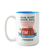 Personalizado de Jubilación de Mailman, trabajador