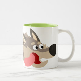 Taza Bicolor Personalizado De La Flota Cuta Wolf Mug