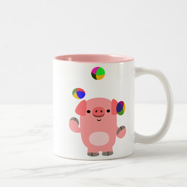 Taza Bicolor Personalizado de malabarismo malabarista (Derecha)
