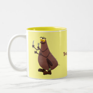 Taza Bicolor Personalizado de pulgas fea hambrienta