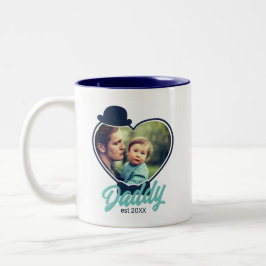Taza Bicolor Personalizado del Día del Primer Padre Foto de Gua