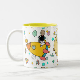 Taza Bicolor Personalizado del espacio ultraterrestre astronaut
