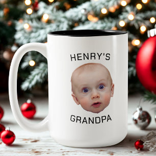Taza Bicolor Personalizado divertida cara del bebé
