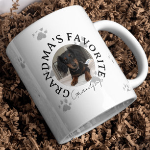 Taza Bicolor Personalizado educó foto Mascota favorita para ama