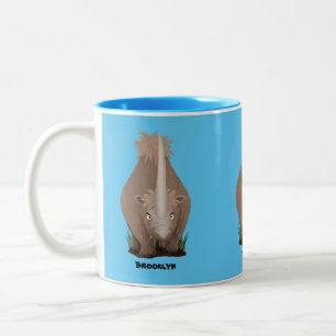Taza Bicolor Personalizado elasmotherium rinoceronte