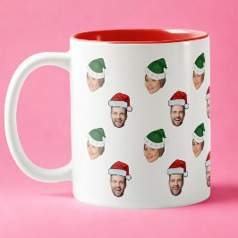 Taza Bicolor Personalizado Face 2 Fotos Regalo de Navidades de 