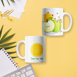Taza Bicolor Personalizado fruta fresca Café Mug