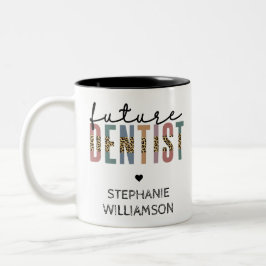 Taza Bicolor Personalizado Futuro Dentista Dental Student Regal