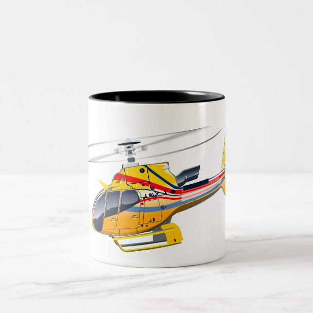 Taza Bicolor Personalizado Helicopter (Centro)