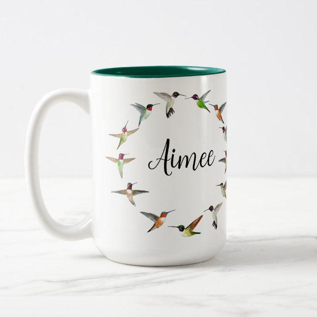 Taza Bicolor Personalizado Hummingbird (Izquierda)
