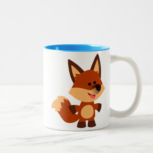 Taza Bicolor Personalizado inocente Fox Mug (Derecha)