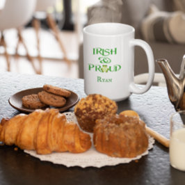 Taza Bicolor Personalizado irlandés y orgulloso