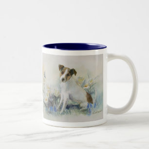 Taza Bicolor Personalizado Jack Russell Terrier