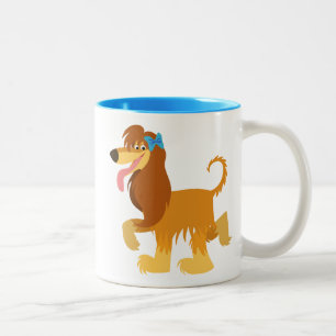 Taza Bicolor Personalizado listo para cortar Hound Mug afgano