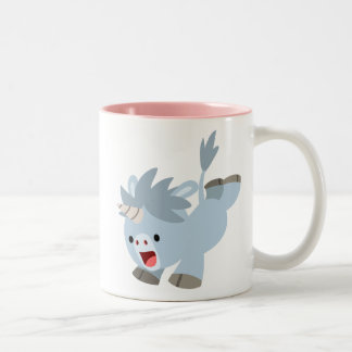 Taza Bicolor Personalizado maliciosa, bebé, Unicorn Mug