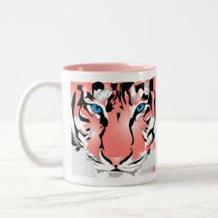 TAZA BICOLOR PERSONALIZADO MUG-PEACH TIGER