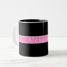 Personalizado negro y rosa