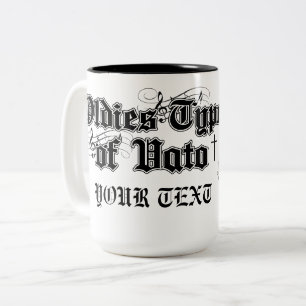 Taza Bicolor PERSONALIZADO Oldies tipo vato