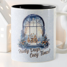 Personalizado Pastel Snowy Winter Scene Holiday es