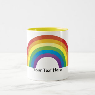 Taza Bicolor Personalizado Personalizado: Mugs del Orgullo Iris