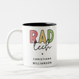 Taza Bicolor Personalizado Rad Tecnología Radiológica Radiológi