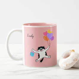 Taza Bicolor Personalizado Regalo por el Día de la Madre Rosa M