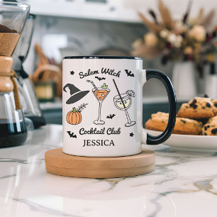 Taza Bicolor Personalizado Salem Witch Cocktail Club Mug for Wo