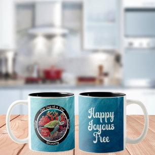 Taza Bicolor Personalizado Sobriety Recovery Milestone Gift - T
