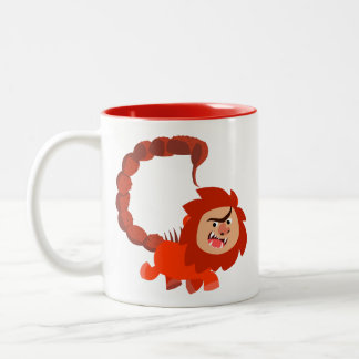 Taza Bicolor Personalizado sonriente Cute Manticore Mug