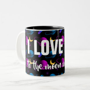 Taza Bicolor Personalizado Te Amo La Luna Y La Vuelta