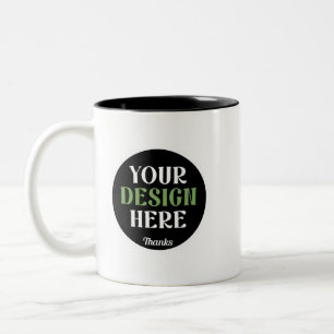 Taza Bicolor personalizado, único, elegante y minimalista beso 