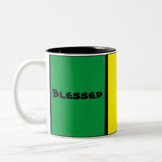 Taza Bicolor Personalizado único Jamaica rasta color rojo verde