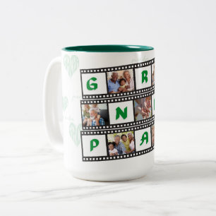 Taza Bicolor ¡Personalizan el café del abuelo con 7 fotos!