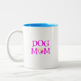 Taza Bicolor Personalizar a la madre del perro