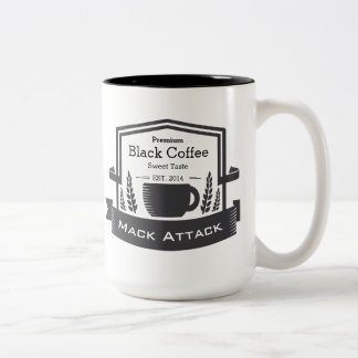 Taza Bicolor Personalizar el café Hipster Retro Fecha estableci