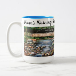 Taza Bicolor Personalizar escena moderna de arroyo