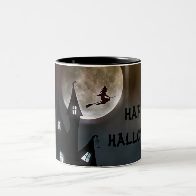 Taza Bicolor Personalizar la música de Halloween (Centro)