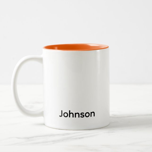 Taza Bicolor Personalizar nombre (Izquierda)