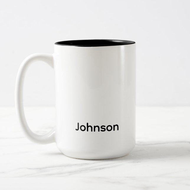 Taza Bicolor Personalizar nombre (Izquierda)